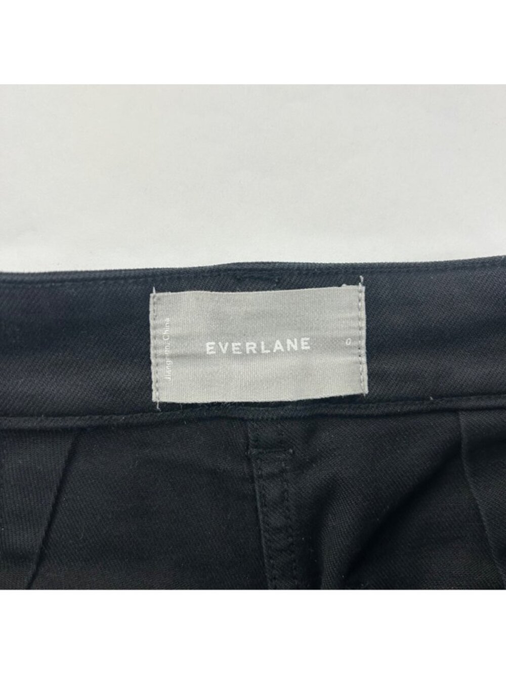 Everlane Black Canvas High Rise Ankle Pant 0 - Picture 4 of 7